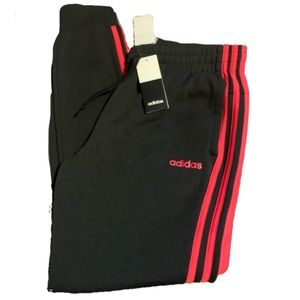 Black and red adidas joggers / sweatpants unisex